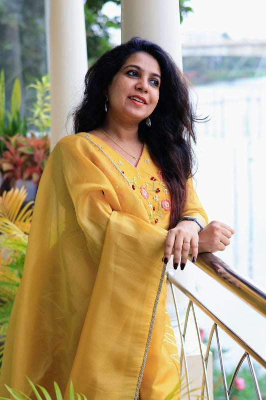 Yellow Bloom Salwar Suit