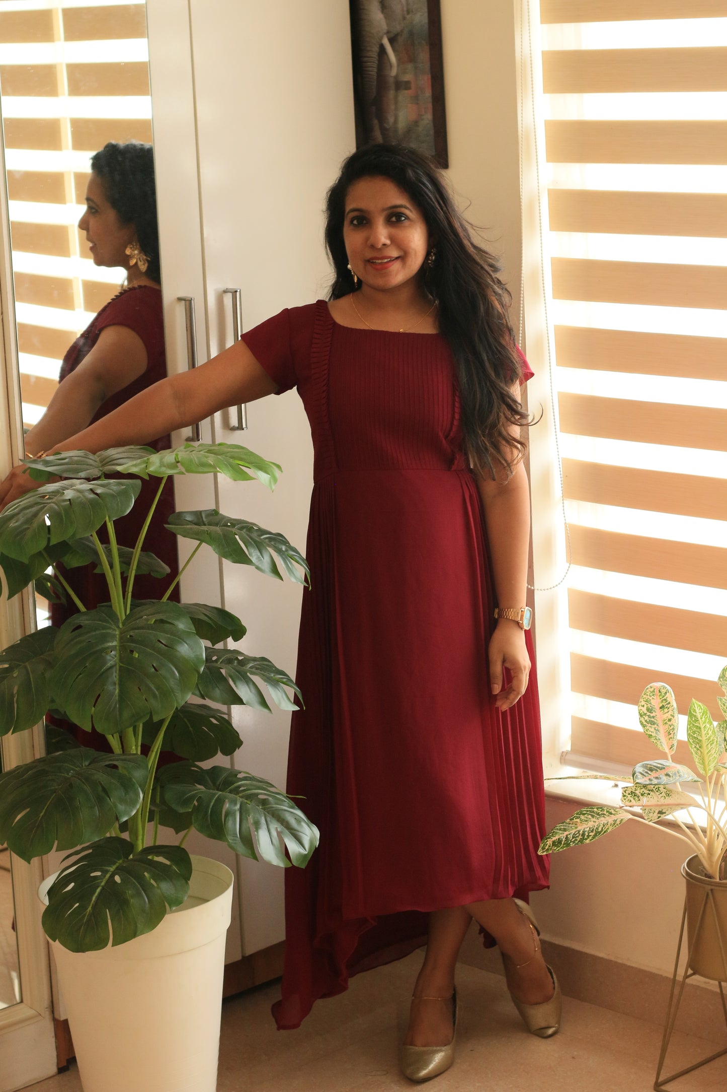 Maroon Kurti
