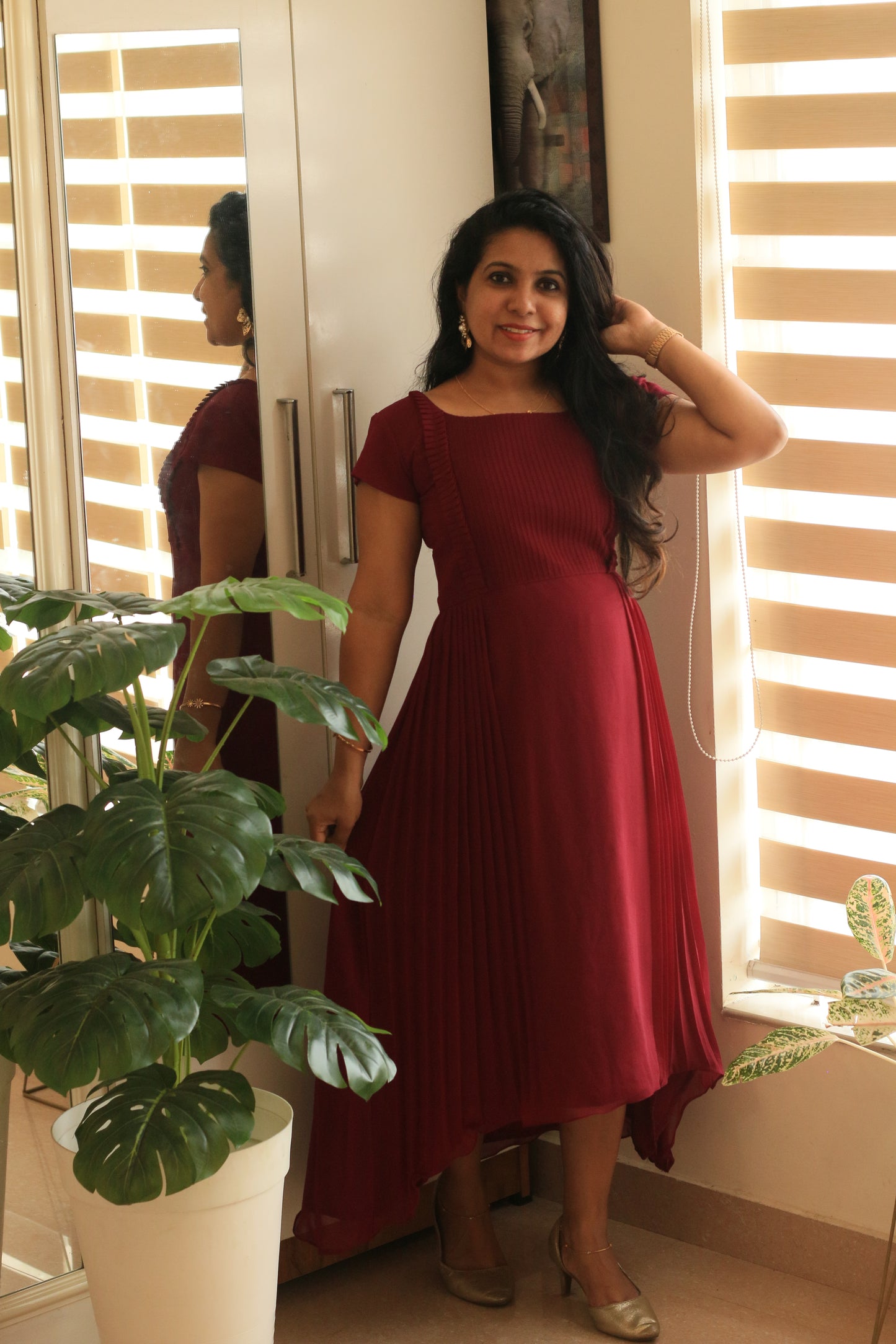 Maroon Kurti