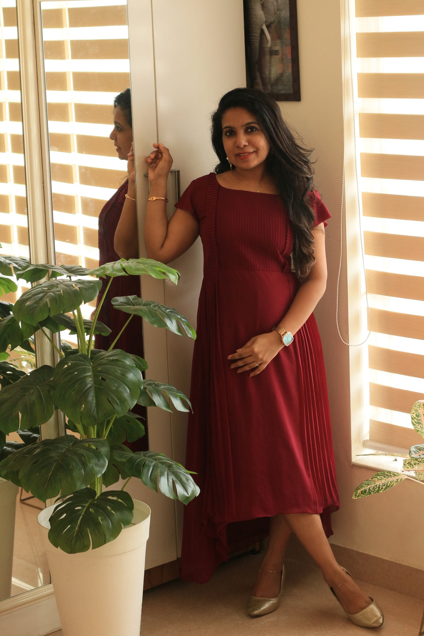 Maroon Kurti
