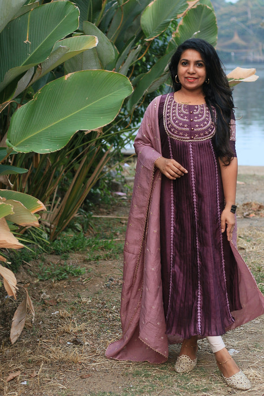Wine Partywear Set