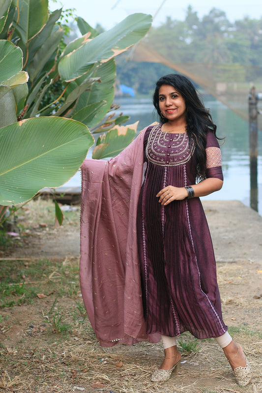 Wine Partywear Set