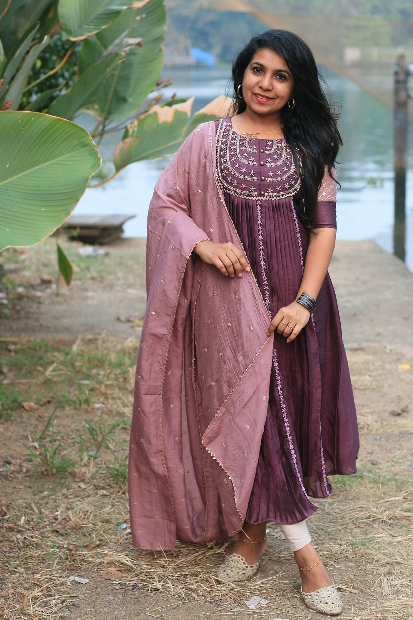 Wine Partywear Set