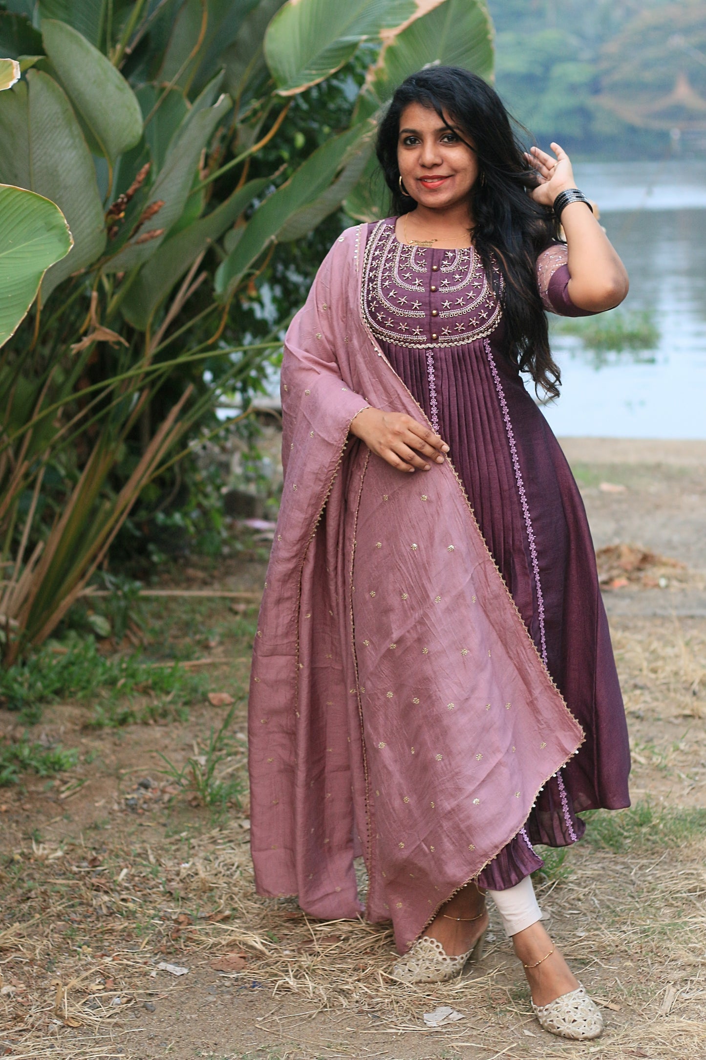 Wine Partywear Set