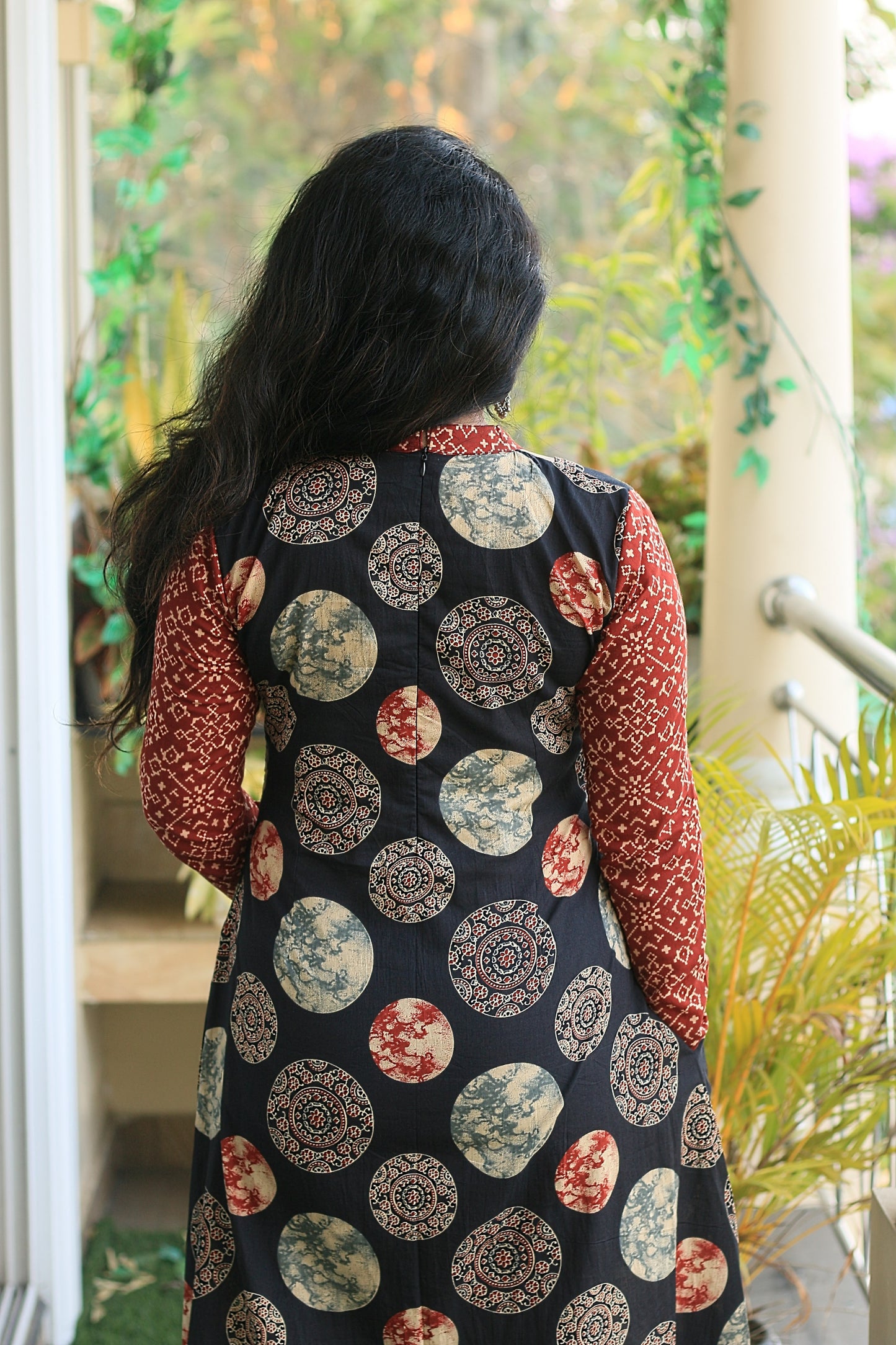 Pleated Black Kurti