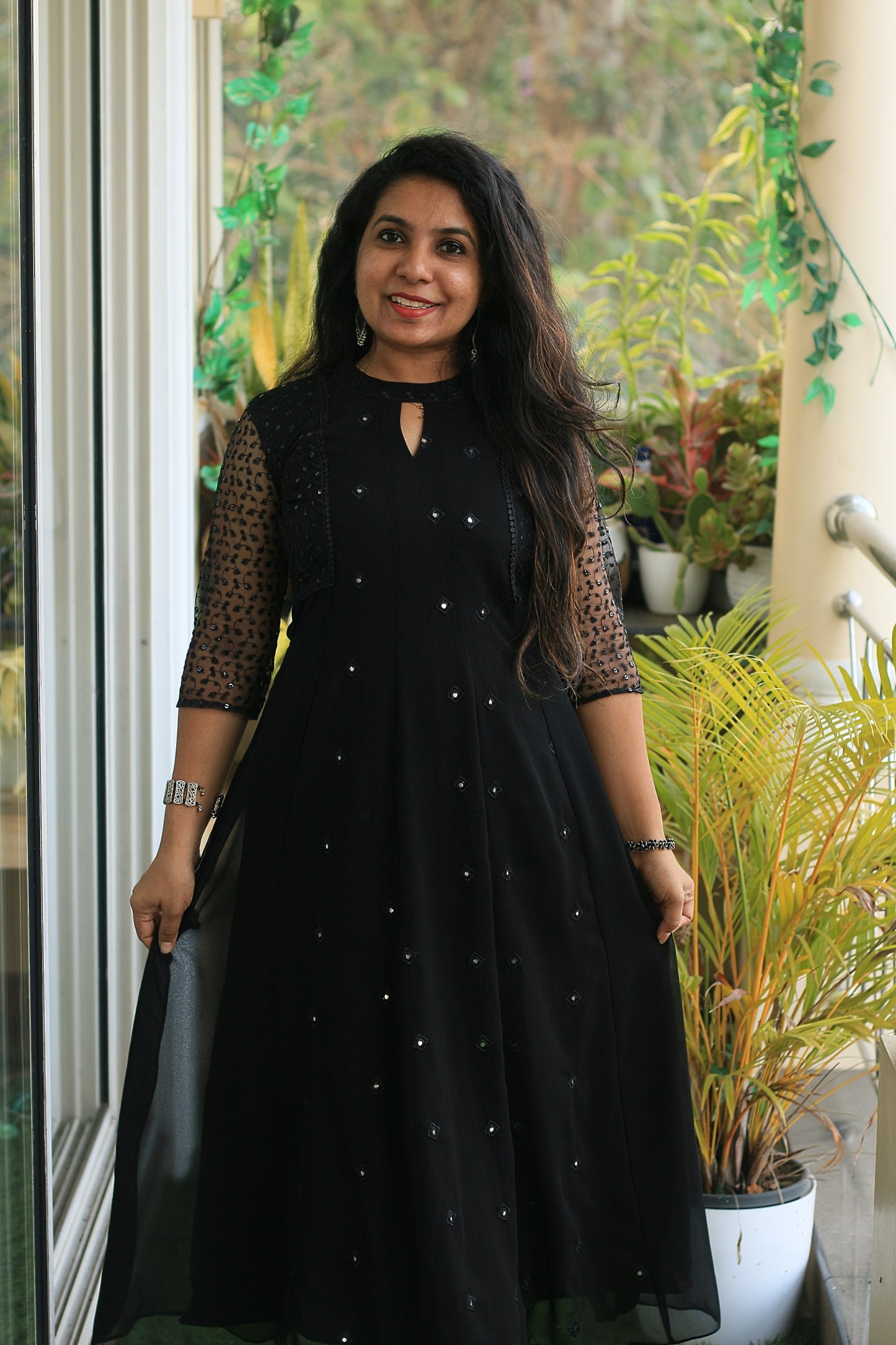 Midnight Mirror Grace Anarkali