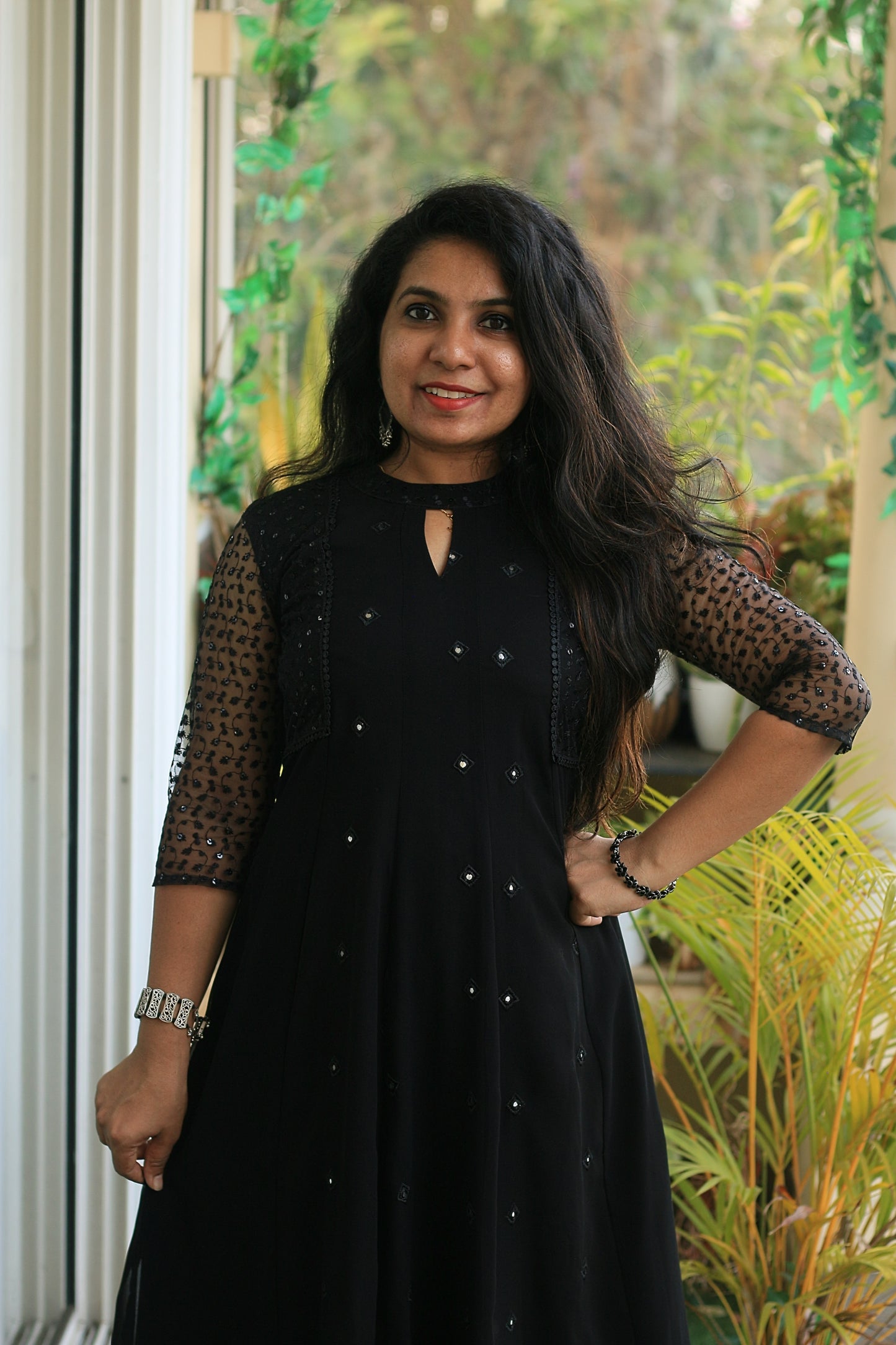 Midnight Mirror Grace Anarkali