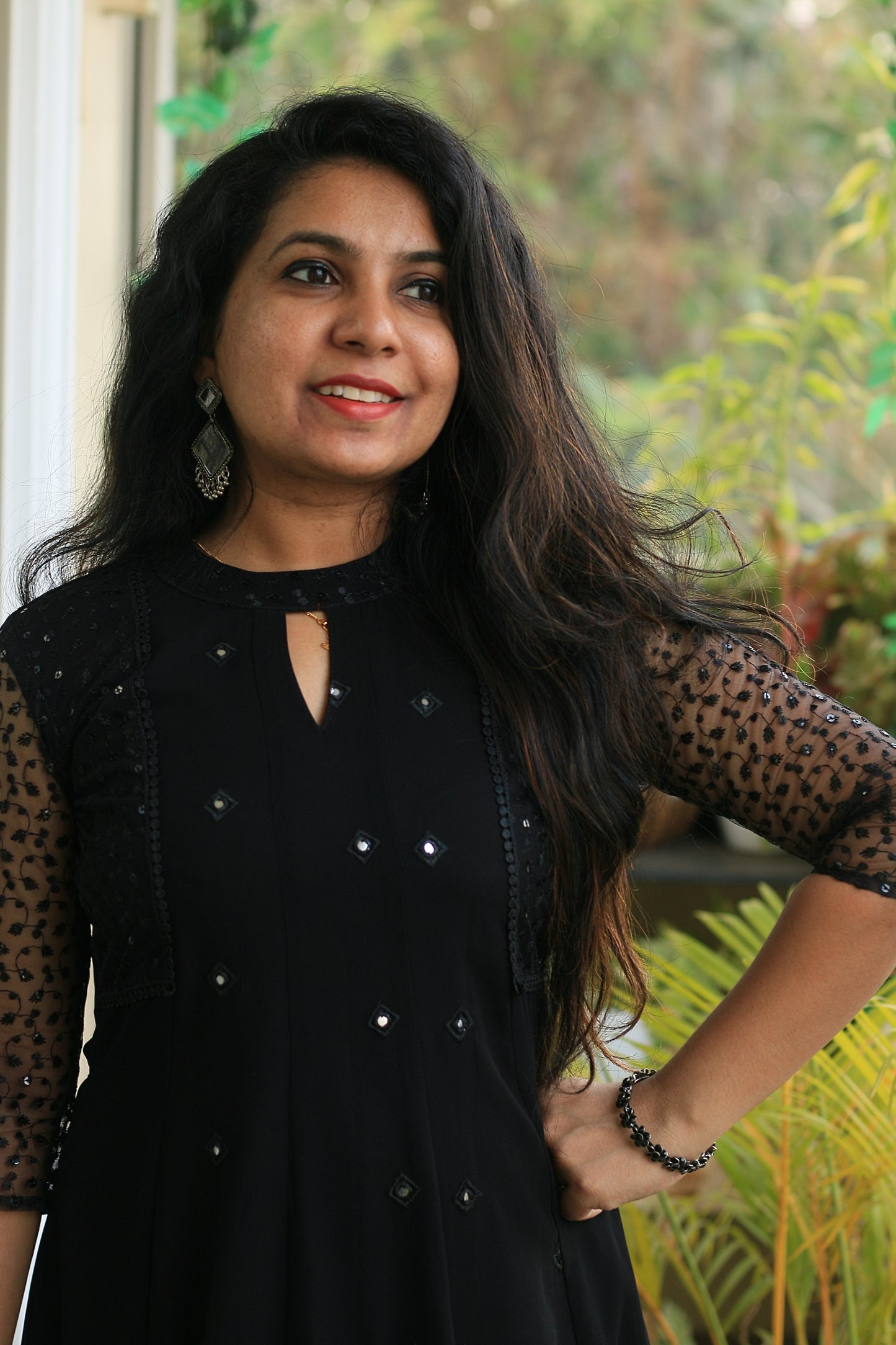 Midnight Mirror Grace Anarkali