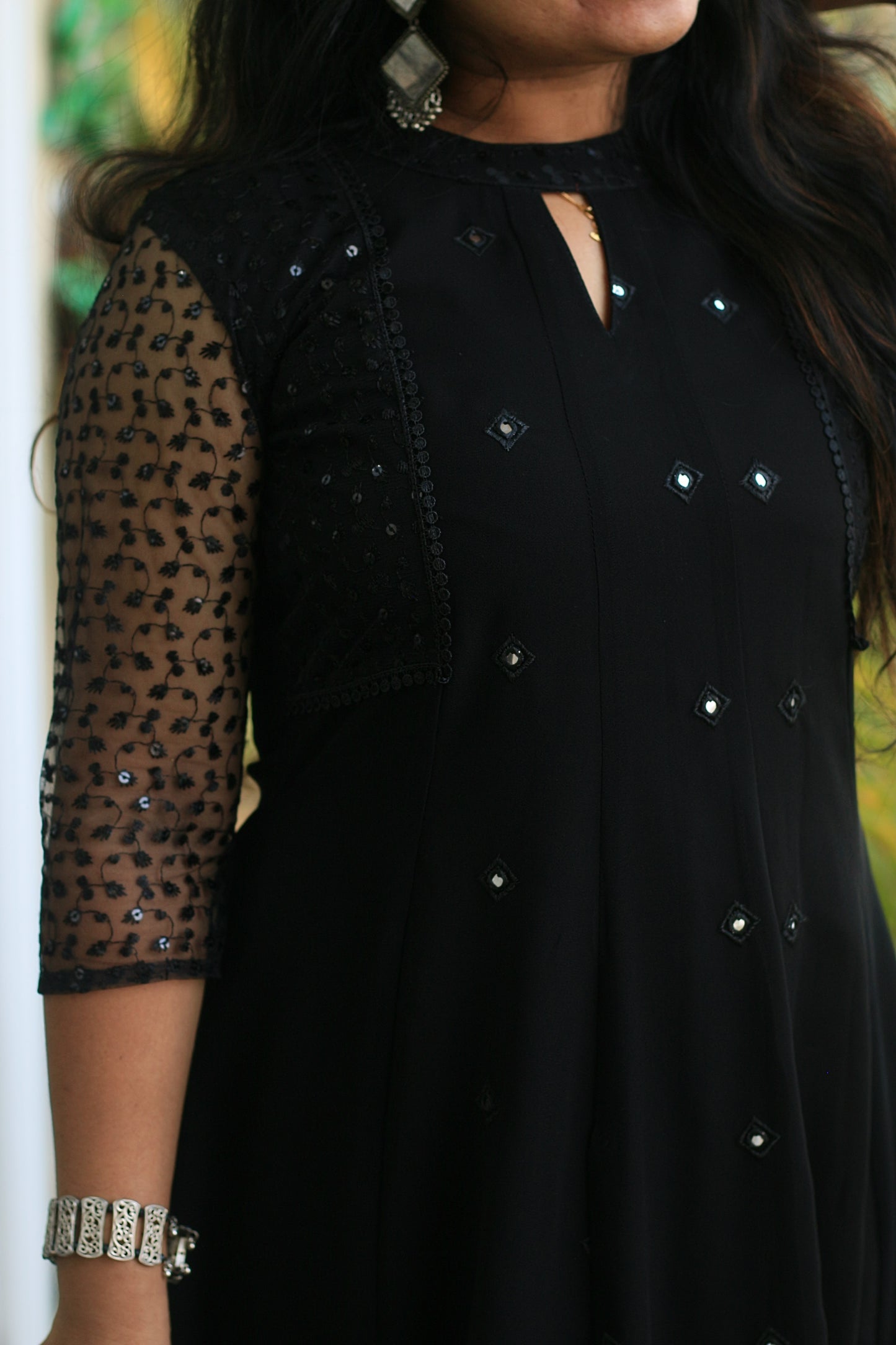 Midnight Mirror Grace Anarkali